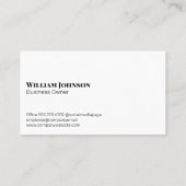 Carte De Visite Logo de maisons de luxe | Immobilier (Dos)