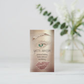 Carte De Visite Logo de maquillage Eyelash Brow Parties scintillan (Debout devant)