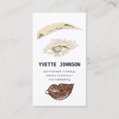 Carte De Visite Logo de maquillage permanent Lash Brow Code QR Par (Devant)