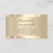 Carte De Visite Logo de maquillage Studio Nails Professionnel Rose (Dos)