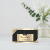 Carte De Visite Logo de maquillage Studio professionnel moderne Go (Debout devant)