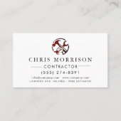 Carte De Visite Logo de marketing pour l'entreprise de constructio (Devant)