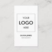 Carte De Visite Logo de marque du code QR des médias sociaux (Dos)