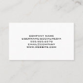 Carte De Visite Logo de marteau de maison | Texture de cuir (Dos)