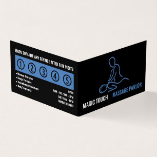 Carte De Visite Logo de massage, Massage Therapist, Loyauté du pro