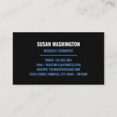 Carte De Visite Logo de massage, massothérapeute (Dos)