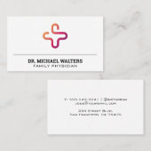 Carte De Visite Logo de médecine (Devant / Derrière)
