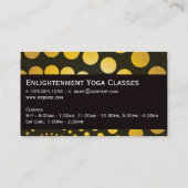 Carte De Visite Logo de médiation de Yin Yang | Yoga (Dos)