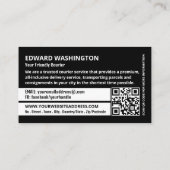 Carte De Visite Logo de messagerie, service de messagerie (Dos)