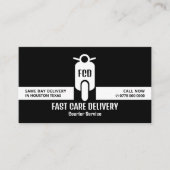 Carte De Visite Logo de messagerie, service de messagerie (Devant)