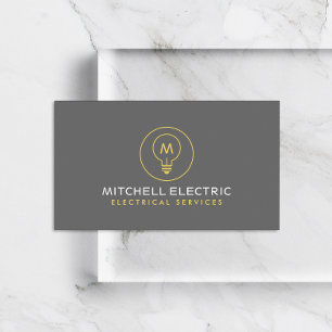 CARTE DE VISITE LOGO DE MONOGRAMME DE BULLES LUMINEUSES POUR ÉLECT