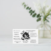 Carte De Visite Logo de monogramme simple moderne pour services de (Debout devant)