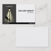 Carte De Visite Logo de musiciens de guitare (Devant / Derrière)