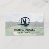 Carte De Visite Logo de navigation de golf | Golf Course (Devant)
