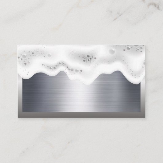 Carte De Visite Logo de nettoyage à domicile | Les soap-sons | Mét (Dos)