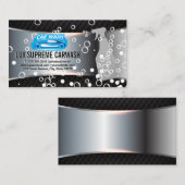 Carte De Visite Logo de nettoyage automatique | Bouteille Spray | (Devant / Derrière)