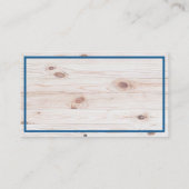 Carte De Visite Logo de nettoyage de la maison | Bois (Dos)