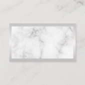 Carte De Visite Logo de nettoyage de la maison | Marbre | Bordure  (Dos)