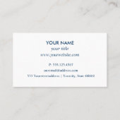 Carte De Visite Logo de nettoyage de piscine Réparation des servic (Dos)