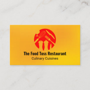 Carte De Visite Logo de nourriture moderne Culinaire Restauran