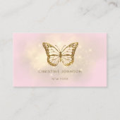 Carte De Visite logo de papillon fausse parties scintillant (Devant)