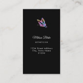 Carte De Visite logo de papillon fausse parties scintillant (Dos)