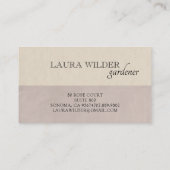 Carte De Visite Logo de papillon jardinier (Dos)