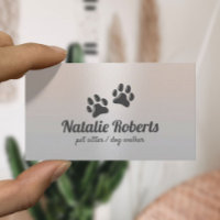 Logo de pattes de chien assis pour animaux de comp
