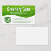 Carte De Visite Logo de paysage | Arrière - plan de laiton coupé (Devant / Derrière)