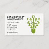 Carte De Visite Logo de paysage | Herbe (Devant)