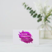 Carte De Visite Logo de peinture Abstrait (Debout devant)