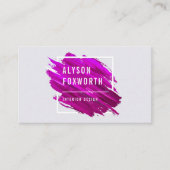 Carte De Visite Logo de peinture Abstrait (Devant)