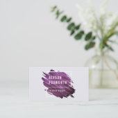 Carte De Visite Logo de peinture Abstrait (Debout devant)