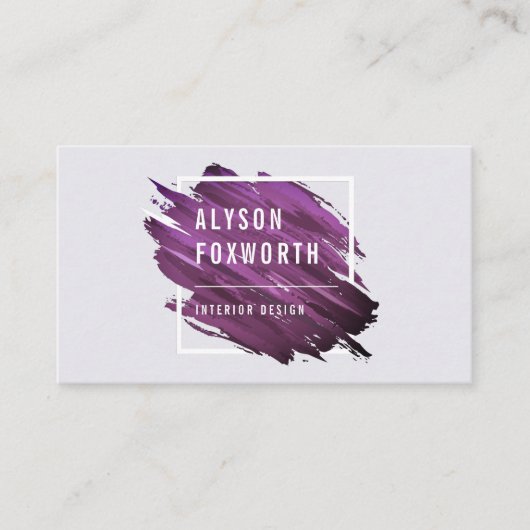 Carte De Visite Logo de peinture Abstrait (Devant)