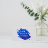 Carte De Visite Logo de peinture Abstrait (Debout devant)