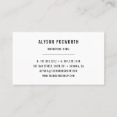 Carte De Visite Logo de peinture Abstrait (Dos)