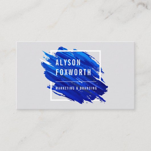 Carte De Visite Logo de peinture Abstrait (Devant)