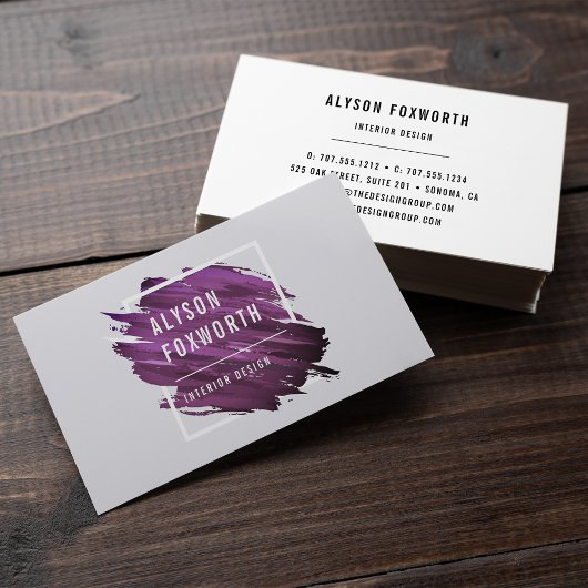 Carte De Visite Logo de peinture Abstrait