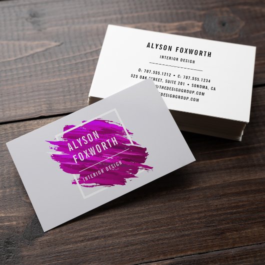 Carte De Visite Logo de peinture Abstrait