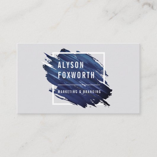 Carte De Visite Logo de peinture Abstrait (Devant)