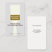 Carte De Visite Logo de pinceau de peinture de maison 2 (Devant / Derrière)