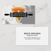 Carte De Visite Logo de pizzeria | Restaurant (Devant / Derrière)