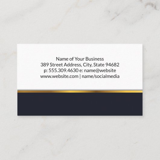 Carte De Visite Logo de poignée | Code QR (Dos)