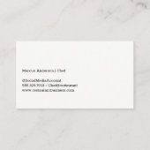 Carte De Visite Logo de poisson | Arrière - plan Océan (Dos)