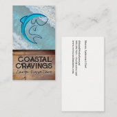 Carte De Visite Logo de poisson | Arrière - plan Océan (Devant / Derrière)