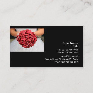 Carte De Visite Logo de professionnel de mariage