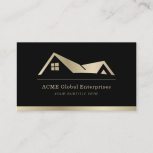 Carte De Visite Logo de promoteur immobilier moderne