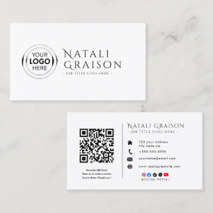 Carte De Visite Logo de propriétaire de petite entreprise Corporat