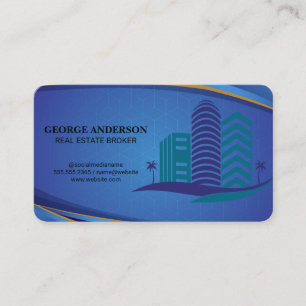Carte De Visite Logo de propriété Bâtiments immobiliers