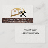 Carte De Visite Logo de propriété | Outils de construction (Devant / Derrière)